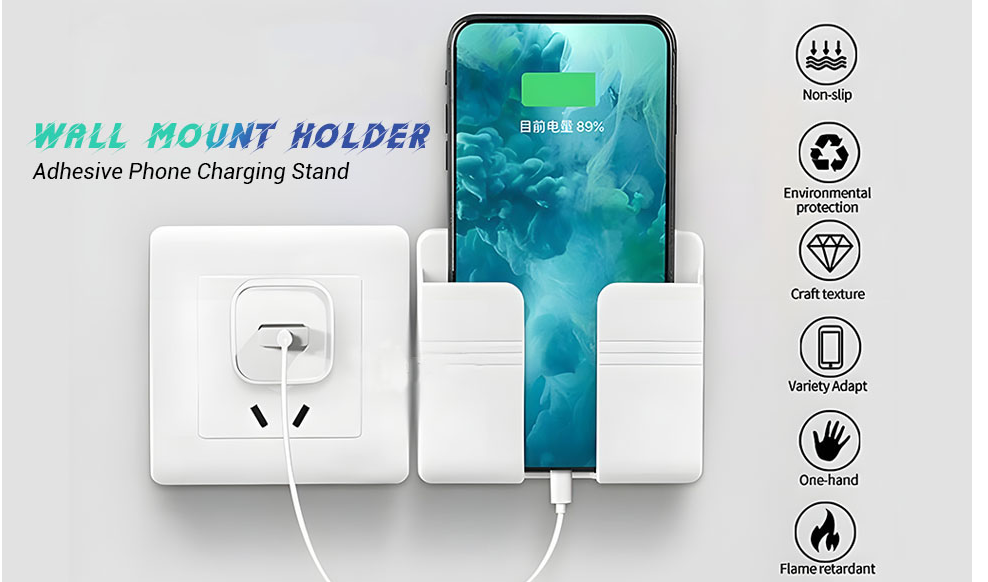 Liramark Phone Holder: Wall-Mounted Charging Stand